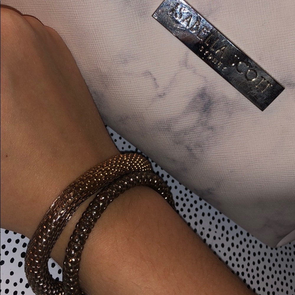 Gold bracelet set